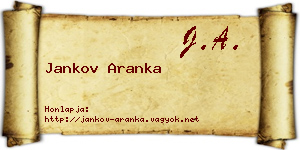 Jankov Aranka névjegykártya